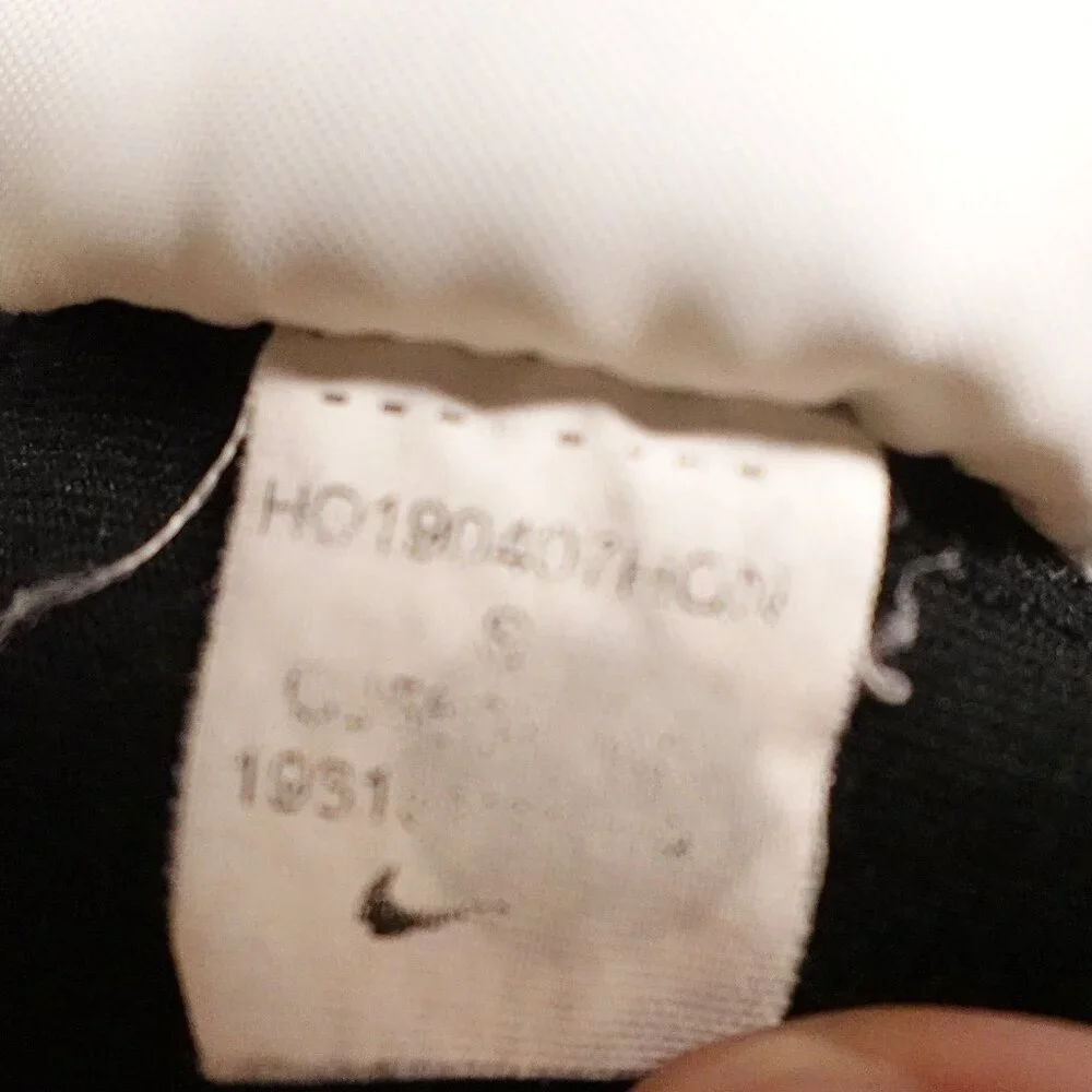 Nike Dri-FIT “Just Do It” Black‎ Quarter-Zip Running Pullover Women’s Size Small